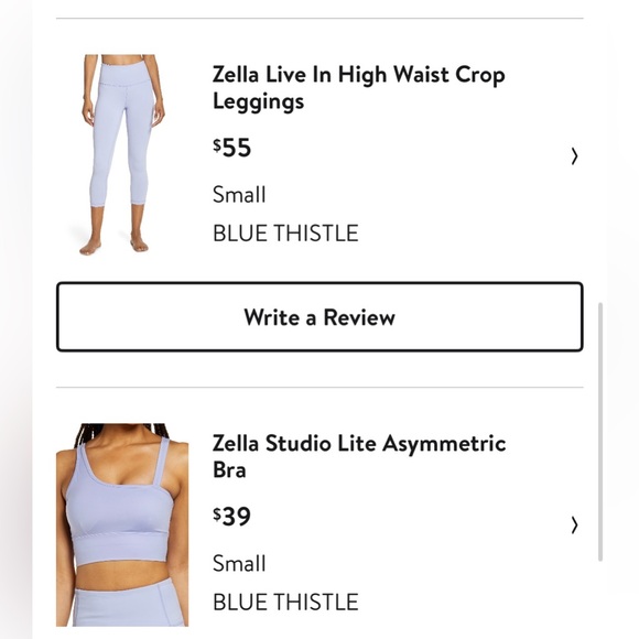 Zella two piece workout set - Picture 7 of 7
